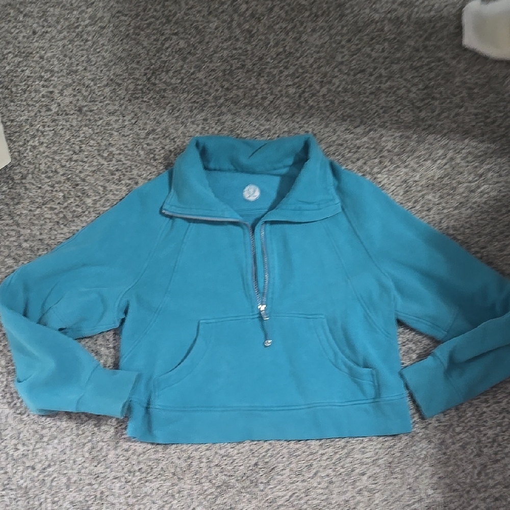 Lululemon Athletica Blue Half-Zip Sweatshirt